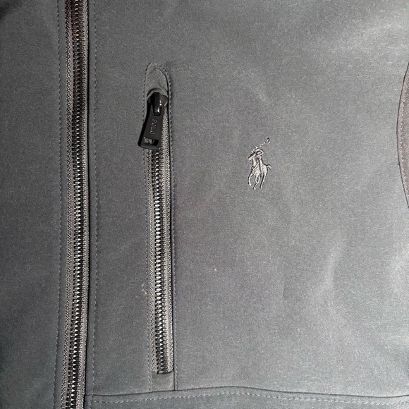Polo Ralph Lauren Performance Soft Shell Vest XL Black Fleece Lined Full Zip - Picture 2 of 16
